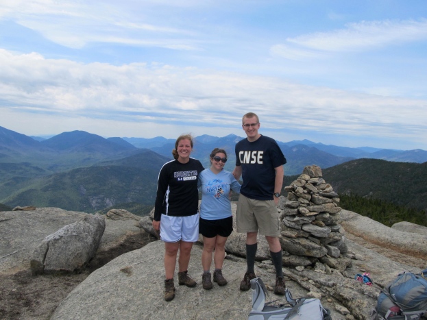 Tyler, Tiera and I at the summit cairn on RPR